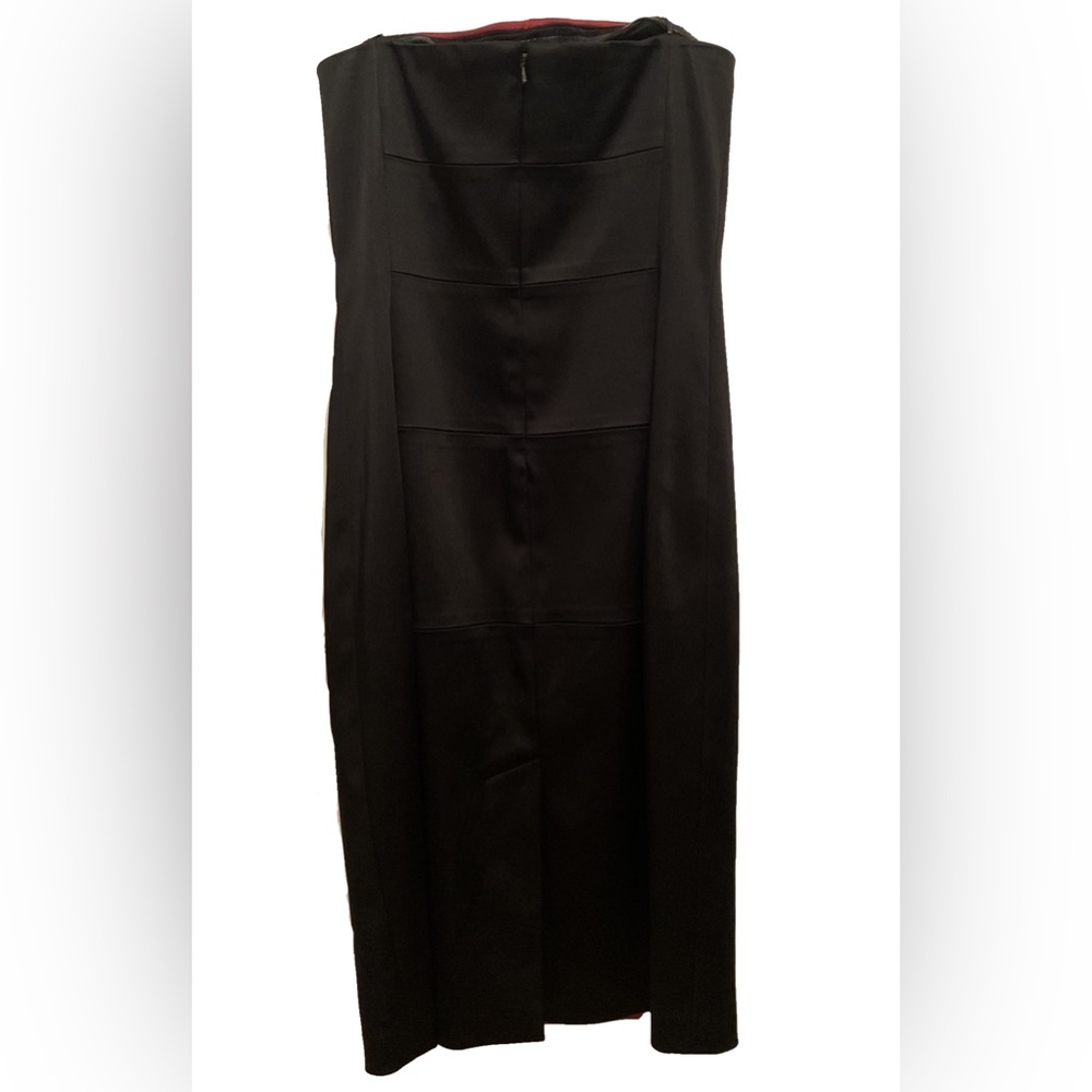 Cach Sz 2 Strapless Structured-Stretch Dress Geom… - image 4